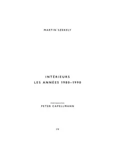 Intérieurs. Les années 1980-1990